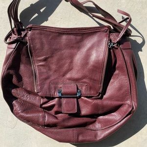Vintage Kooba oxblood shoulder bag leather